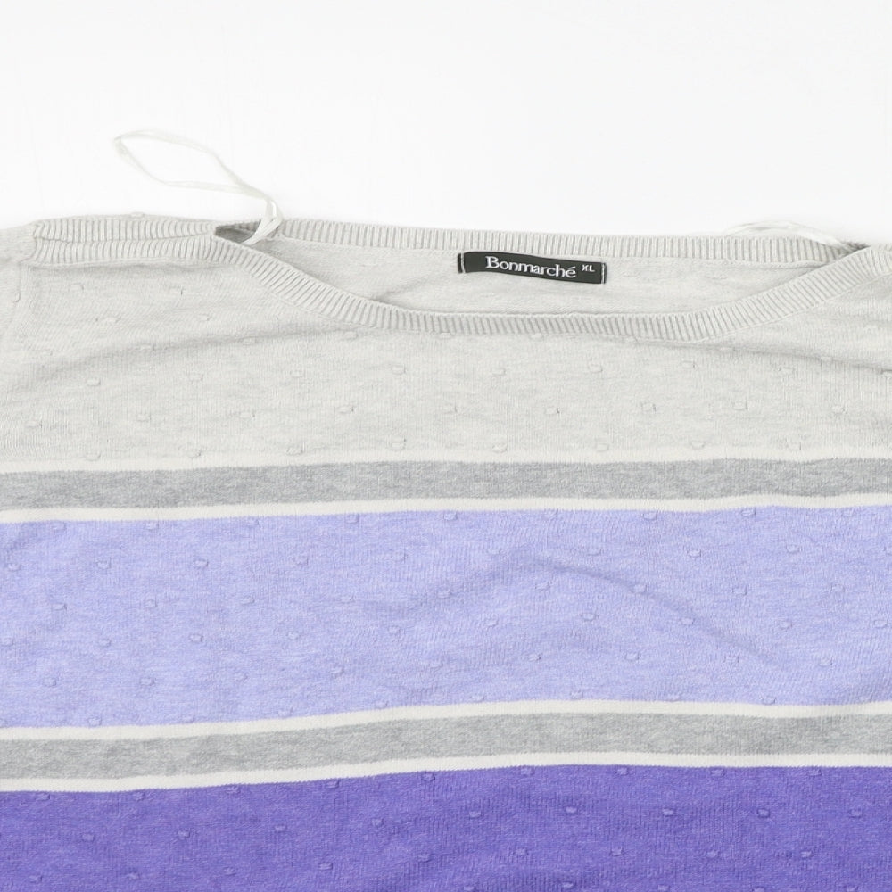 Womens UK Size XL BONMARCHE Grey Pullover Jumper