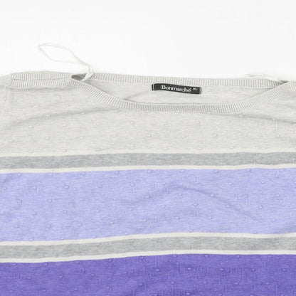 Womens UK Size XL BONMARCHE Grey Pullover Jumper