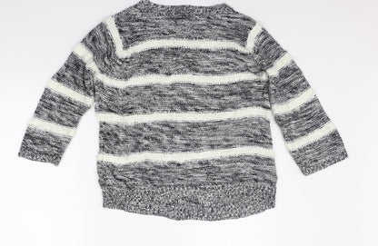 Womens UK Size 12 F&F Grey Pullover Jumper