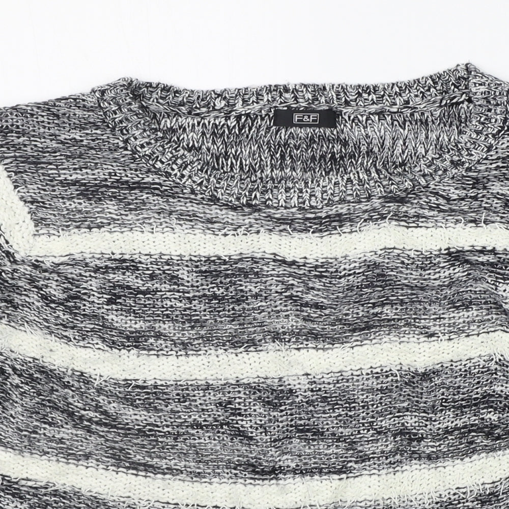 Womens UK Size 12 F&F Grey Pullover Jumper