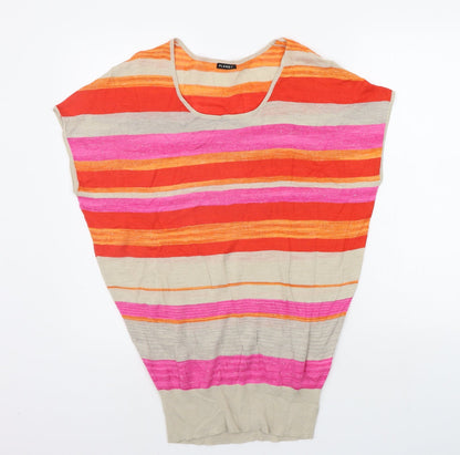 Womens UK Size XS PLANET Multicoloured Pullover Jumper