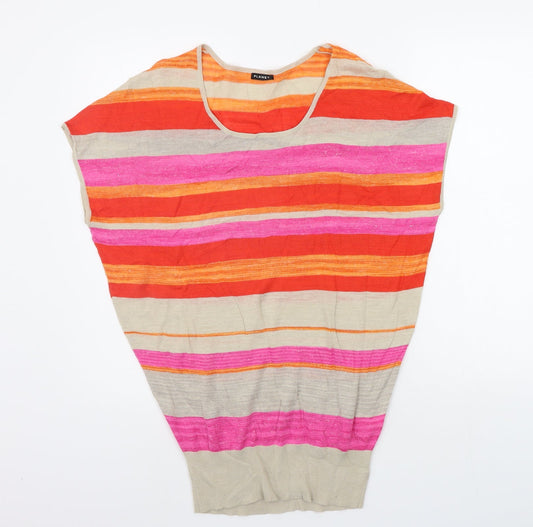 Womens UK Size XS PLANET Multicoloured Pullover Jumper