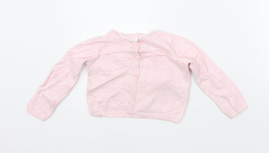 NEXT Girls Pink   Cardigan Jumper Size 12-18 Months
