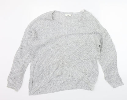 Womens UK Size M Jaqueline de Yong Grey Pullover Jumper