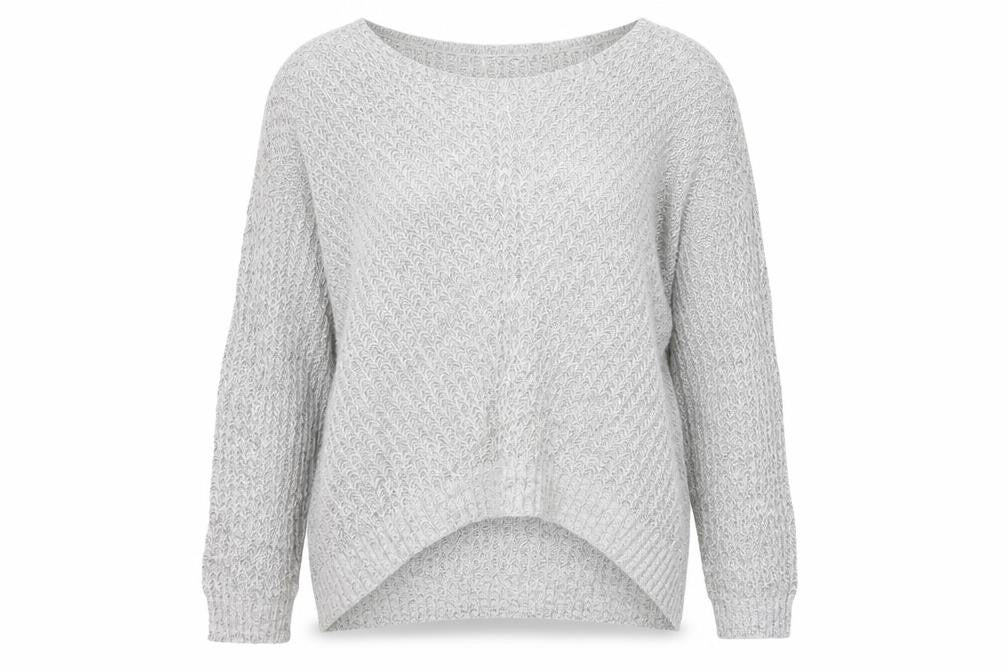 Womens UK Size M Jaqueline de Yong Grey Pullover Jumper