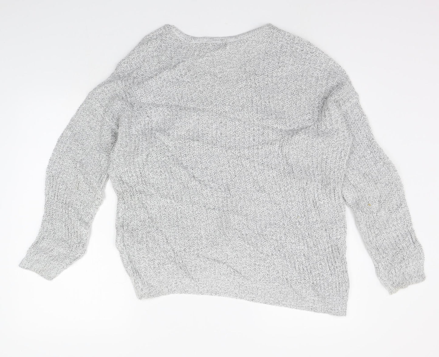 Womens UK Size M Jaqueline de Yong Grey Pullover Jumper