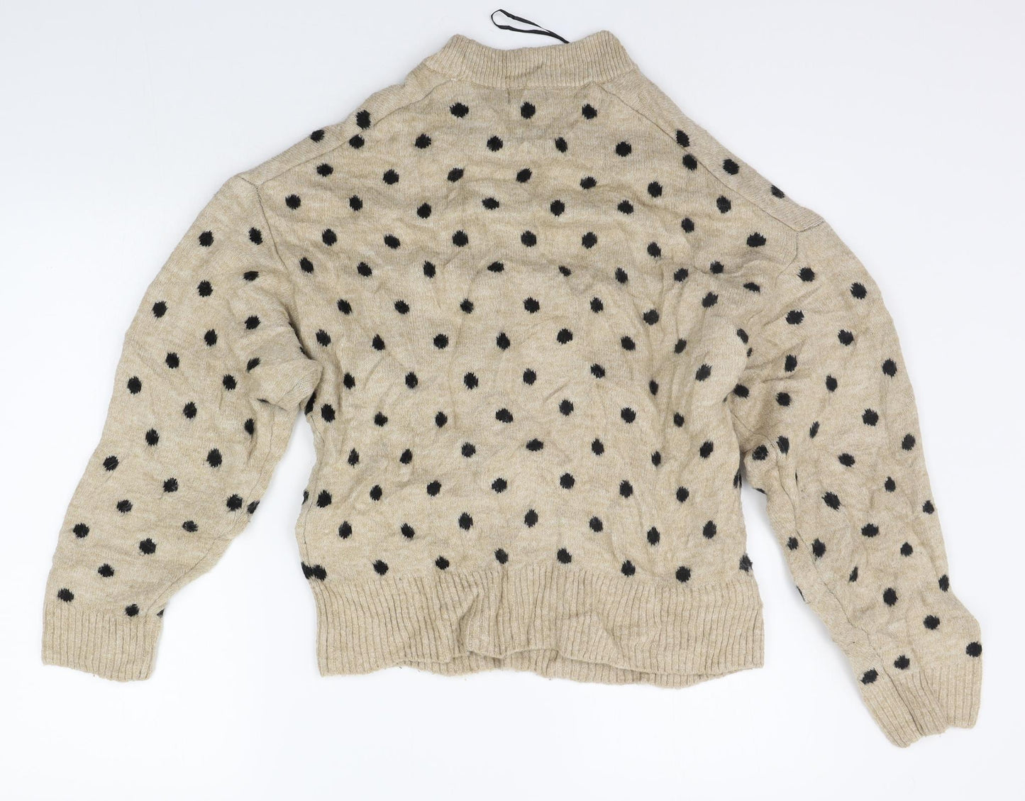 Womens UK Size XS H&M Beige Pullover Jumper