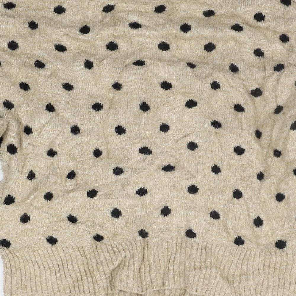 Womens UK Size XS H&M Beige Pullover Jumper