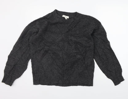 Womens UK Size S H&M Grey Pullover Jumper