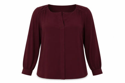 Womens UK Size 14 Evans Purple Basic Blouse