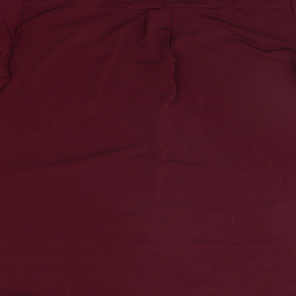 Womens UK Size 14 Evans Purple Basic Blouse