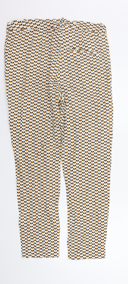 Womens UK Size 12 H&M Regular Fit  Orange Trousers