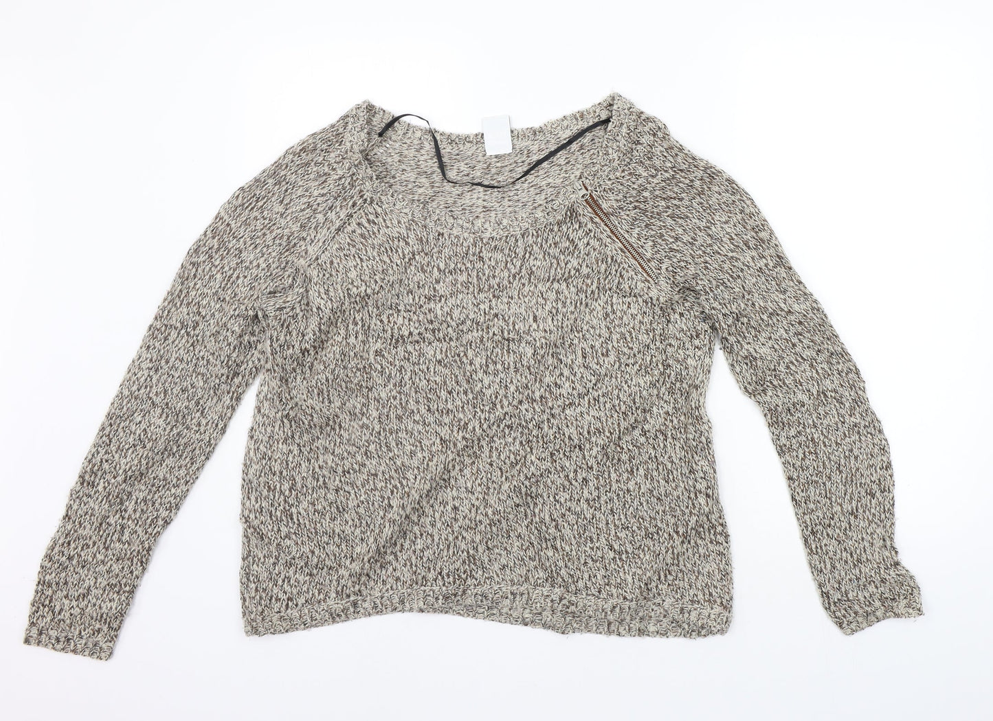 Womens UK Size S Vera Moda Beige Pullover Jumper
