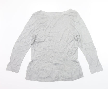 Womens UK Size L Preworn Grey Pullover Jumper