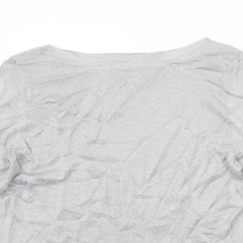 Womens UK Size L Preworn Grey Pullover Jumper