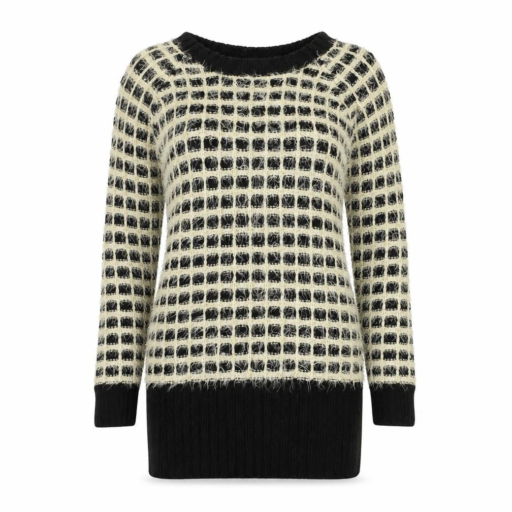 New Look Womens Black Geometric  Jumper Dress  Size M