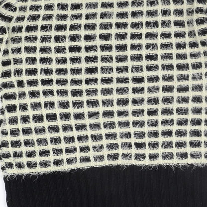 New Look Womens Black Geometric  Jumper Dress  Size M