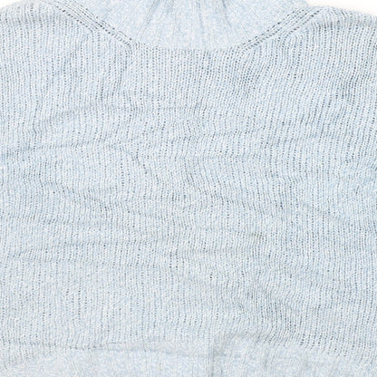 Womens UK Size S Marks and Spencer Blue Henley Jumper
