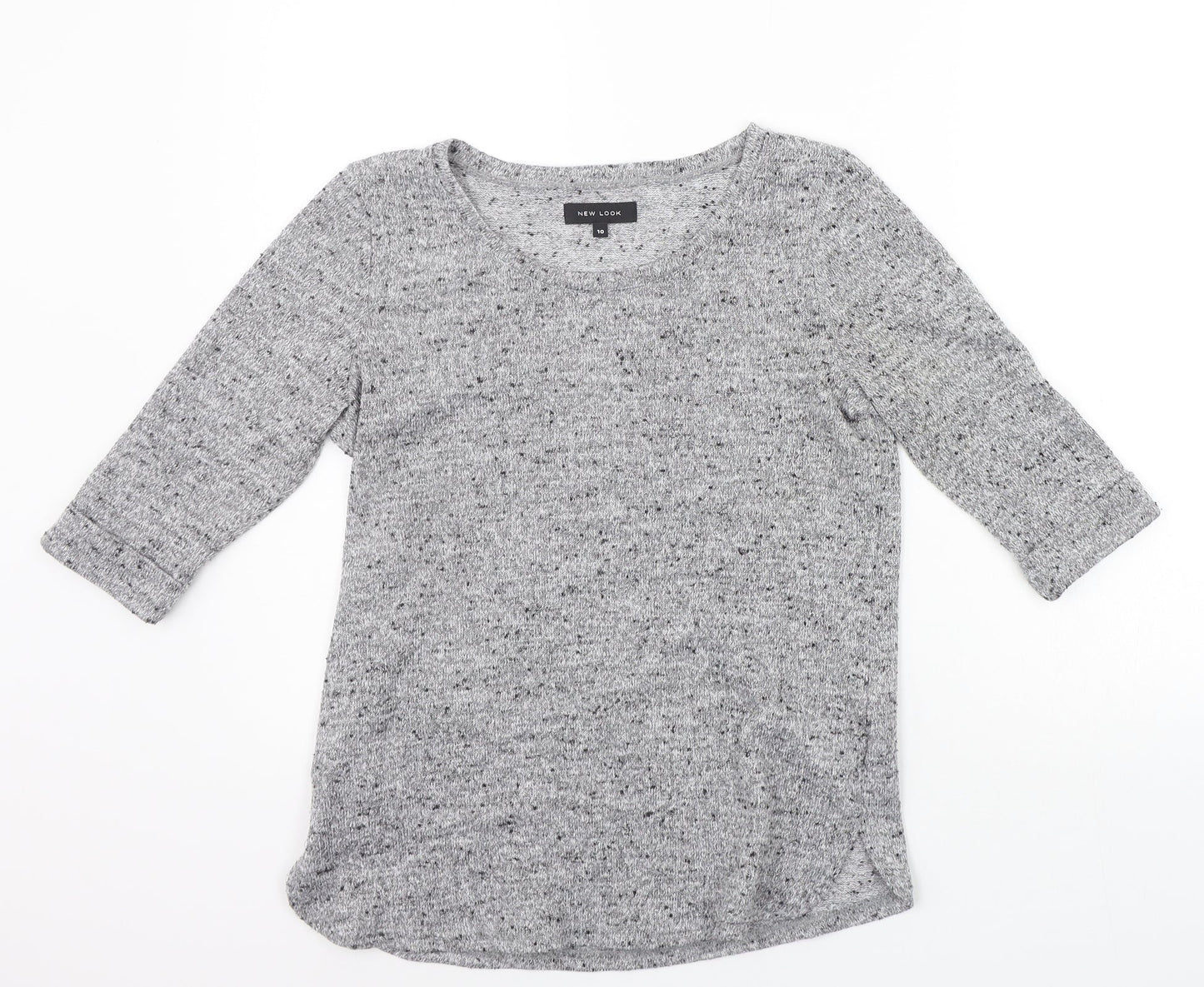 Womens UK Size 10 New Look Grey Pullover Jumper