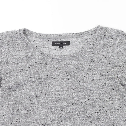 Womens UK Size 10 New Look Grey Pullover Jumper
