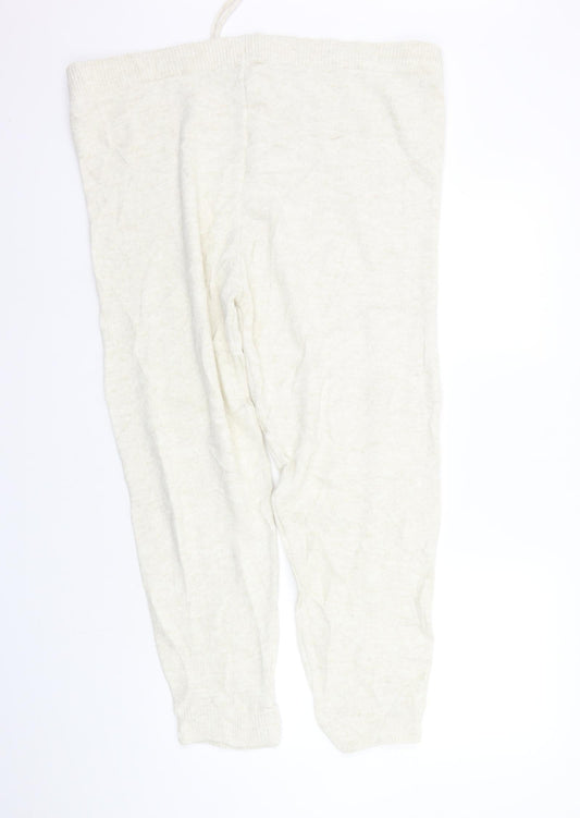 Dorothy Perkins Womens Beige   Jogger Trousers Size 16 L27 in - Elastic Waist Band