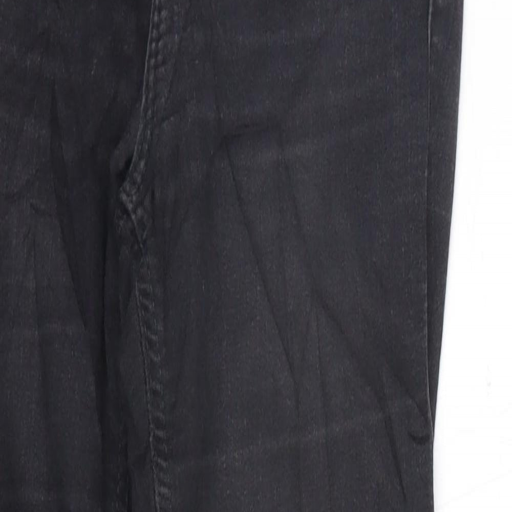 Womens UK Size 24 in Topshop Regular Fit  Black Trousers