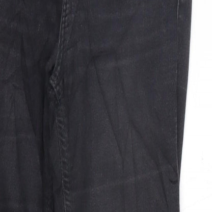 Womens UK Size 24 in Topshop Regular Fit  Black Trousers