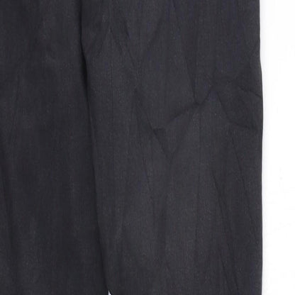 Womens UK Size 24 in Topshop Regular Fit  Black Trousers
