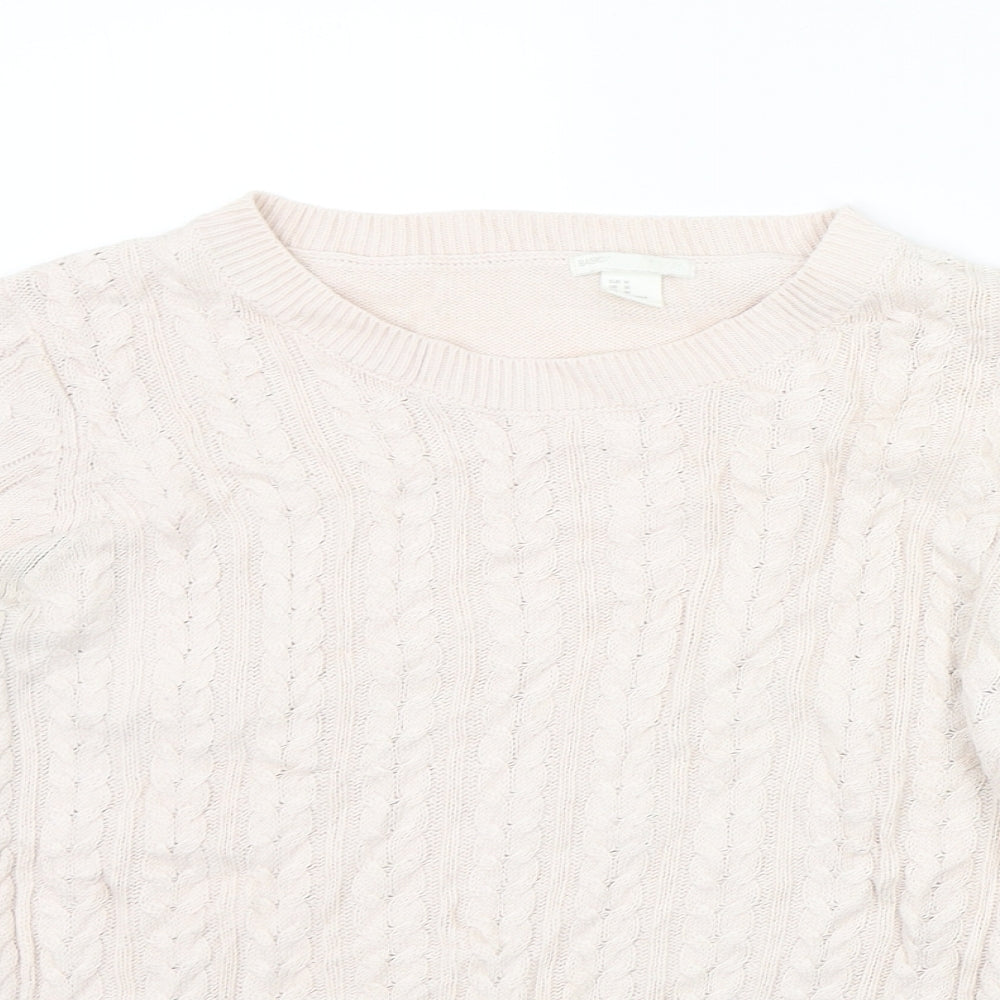 Womens UK Size M H&M Beige Pullover Jumper