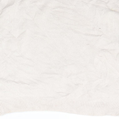 Womens UK Size M H&M Beige Pullover Jumper