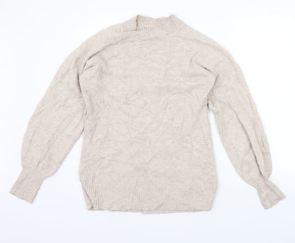 Womens UK Size S Matalan Beige Pullover Jumper