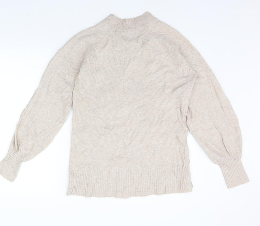 Womens UK Size S Matalan Beige Pullover Jumper