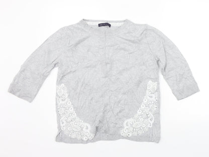 Womens UK Size 12 Marks and Spencer Grey Pullover Jumper
