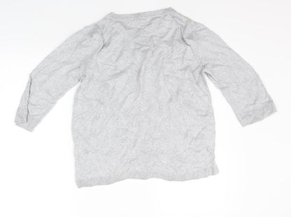 Womens UK Size 12 Marks and Spencer Grey Pullover Jumper