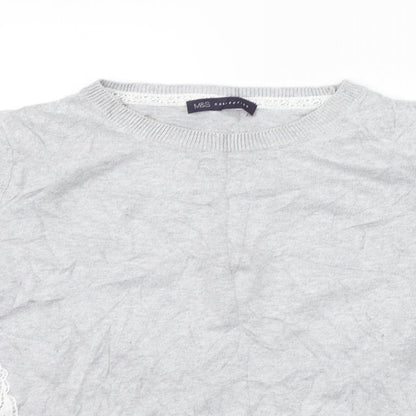 Womens UK Size 12 Marks and Spencer Grey Pullover Jumper