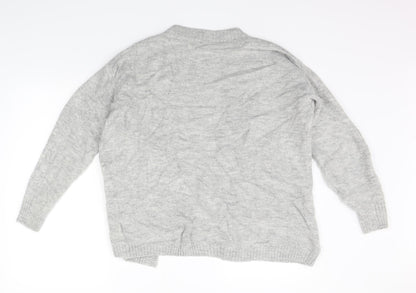 H&M Womens Grey   Cardigan Jumper Size XS