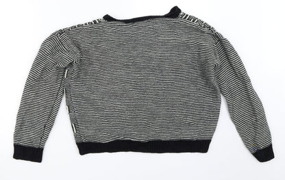Womens UK Size XS Brave Soul Black Pullover Jumper