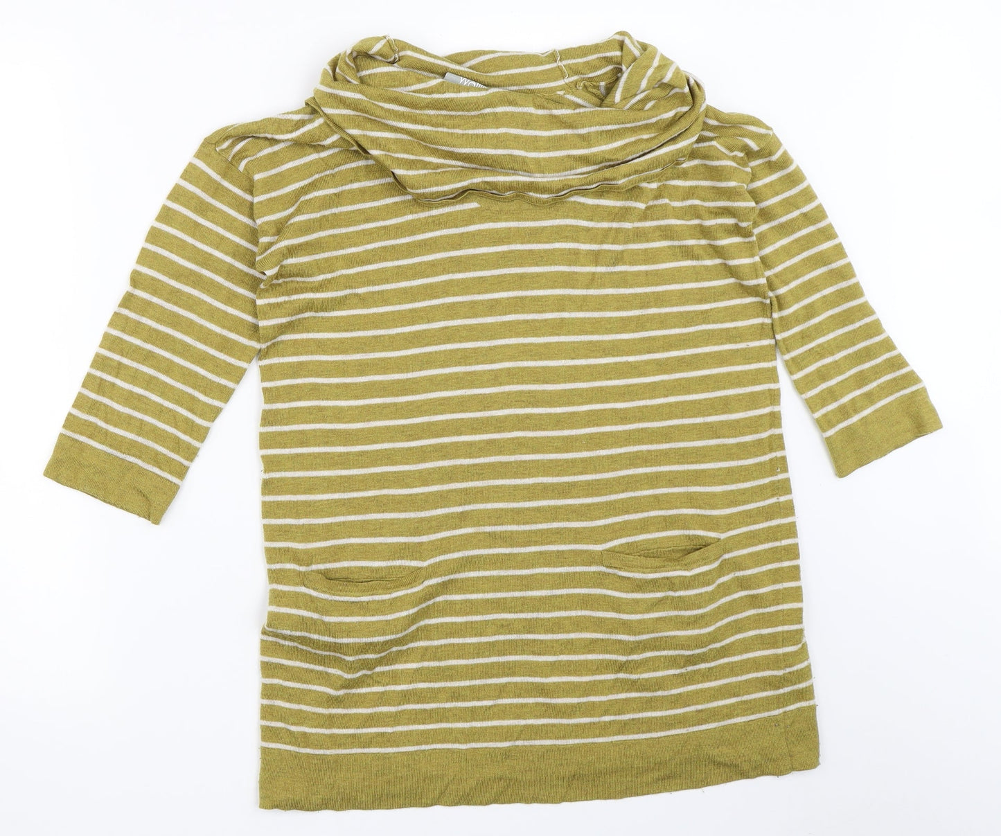 Womens UK Size S Wallis Green Pullover Jumper