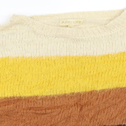 Womens UK Size M Apricot Beige Pullover Jumper