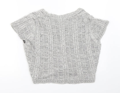 Womens UK Size 2XL M&Co Grey Cardigan Jumper