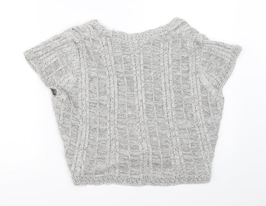 Womens UK Size 2XL M&Co Grey Cardigan Jumper