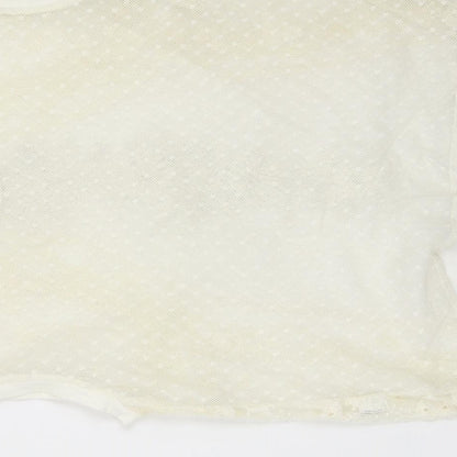 Womens UK Size 8 Wallis Ivory Basic Blouse