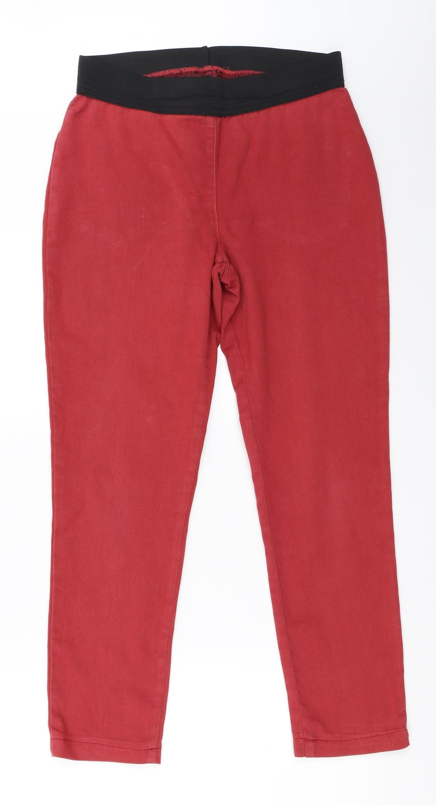 Womens UK Size 10 Marks and Spencer Regular Fit Jegging Red Jeans