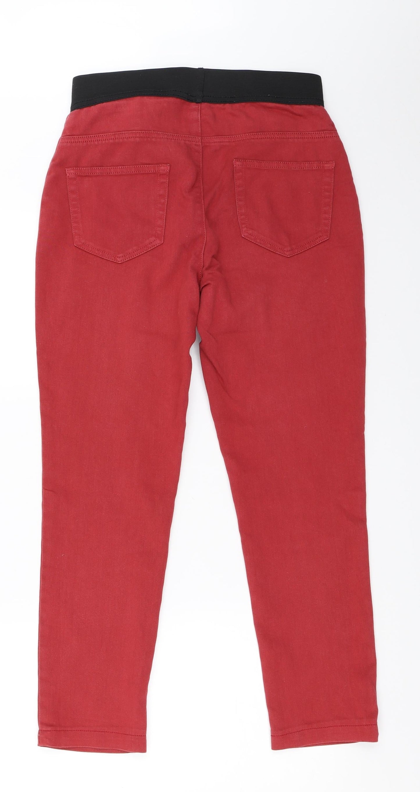 Womens UK Size 10 Marks and Spencer Regular Fit Jegging Red Jeans