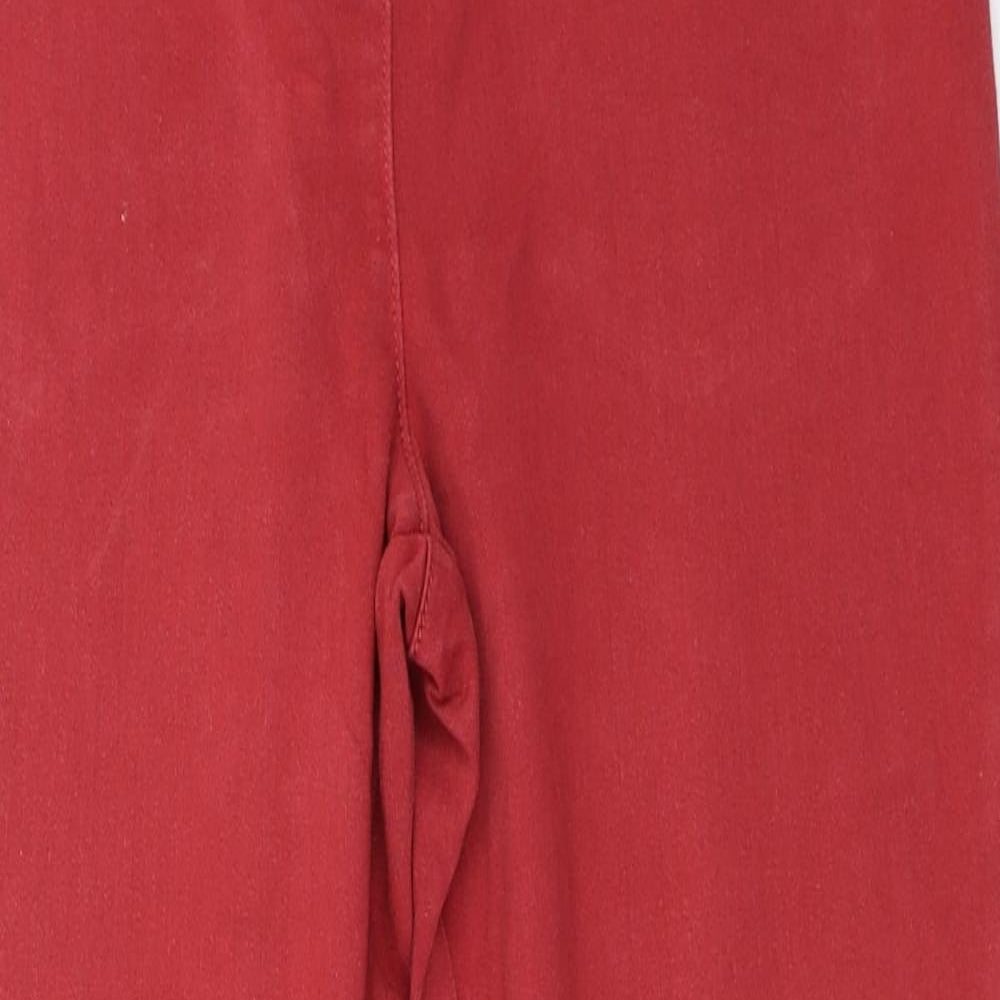 Womens UK Size 10 Marks and Spencer Regular Fit Jegging Red Jeans