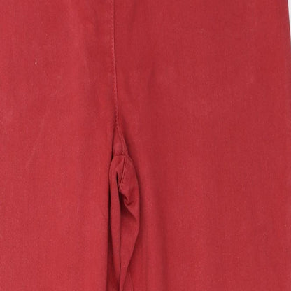 Womens UK Size 10 Marks and Spencer Regular Fit Jegging Red Jeans