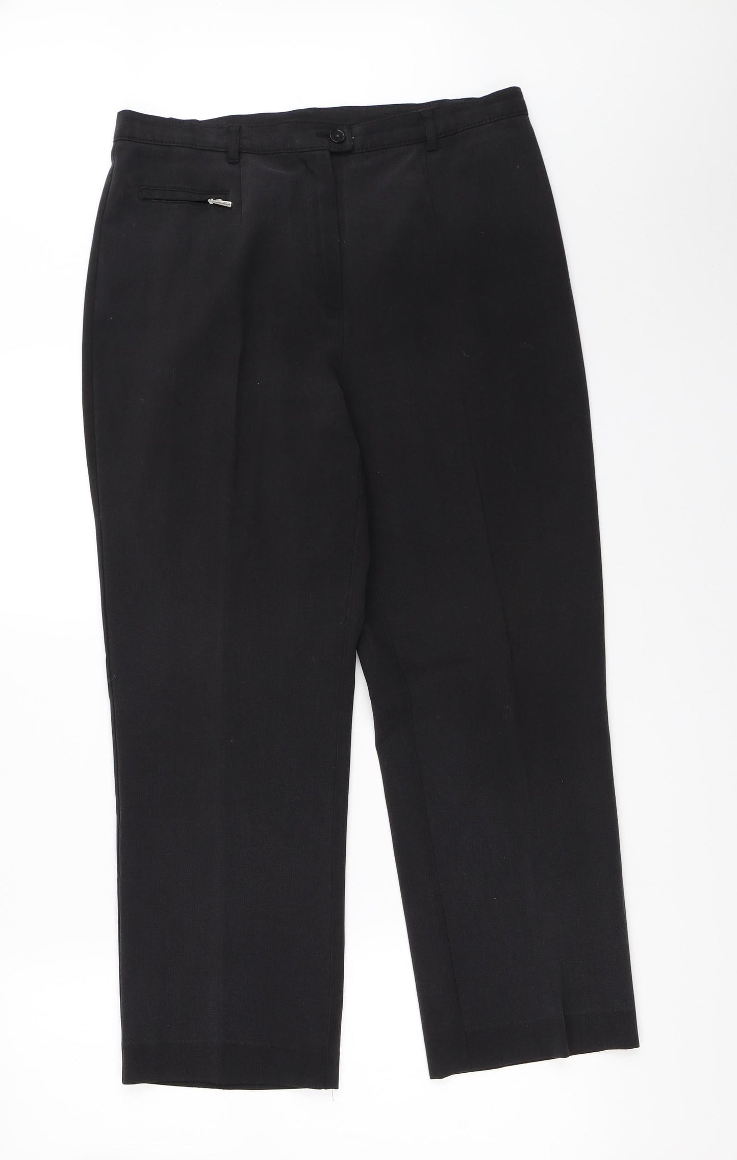 Womens UK Size 14 Marks and Spencer Regular Fit  Black Trousers