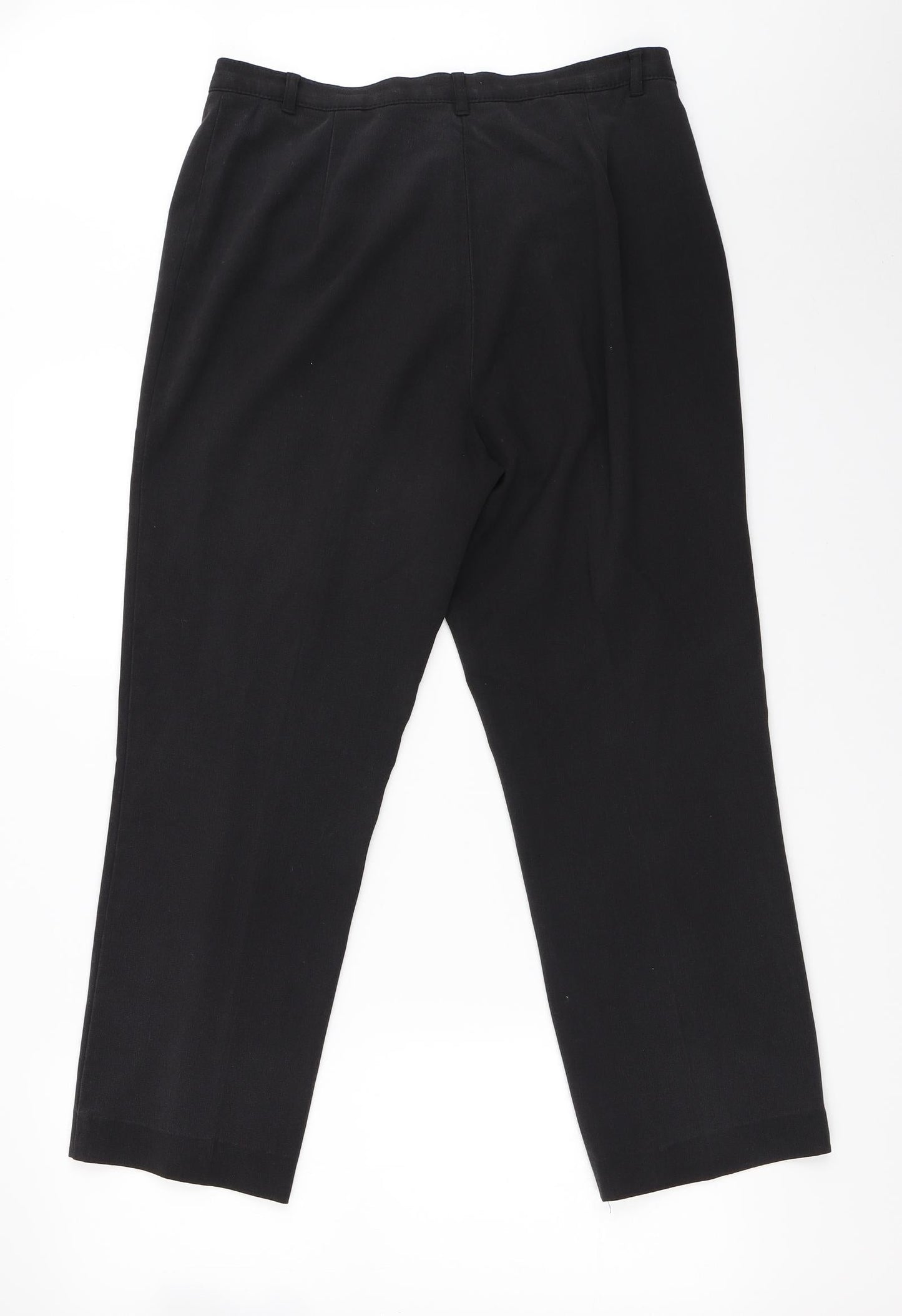 Womens UK Size 14 Marks and Spencer Regular Fit  Black Trousers