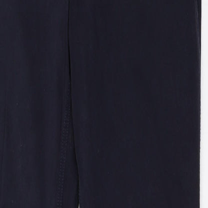 Womens UK Size 29 in Marks and Spencer Regular Fit Chino Blue Trousers