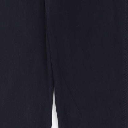 Womens UK Size 29 in Marks and Spencer Regular Fit Chino Blue Trousers
